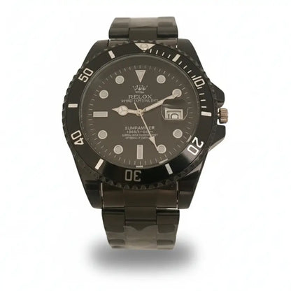 https://lastore.pk/RELOX Submariner Black wristwatch with a detailed face on a white background