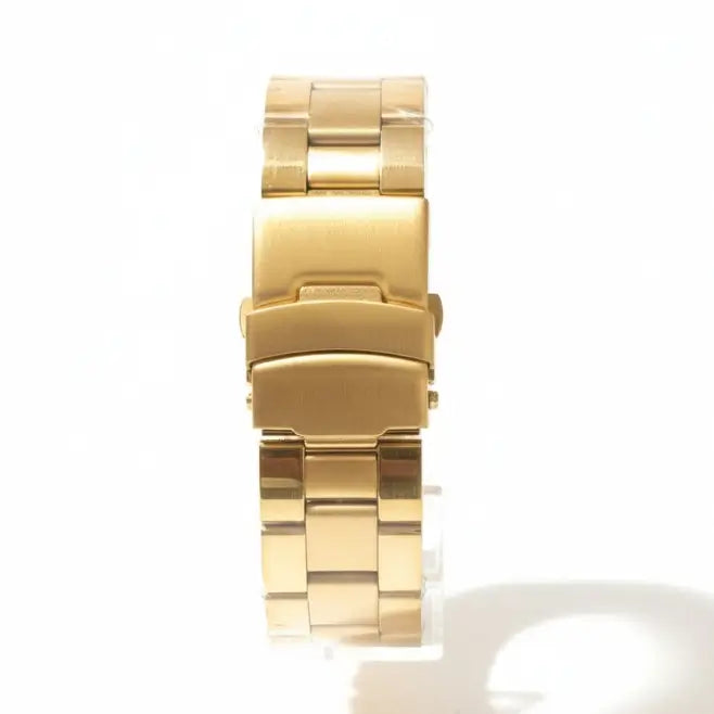 Gold watch strap Rolex Day-Date – Golden Case with Blue Dial & Diamond Hour Markers